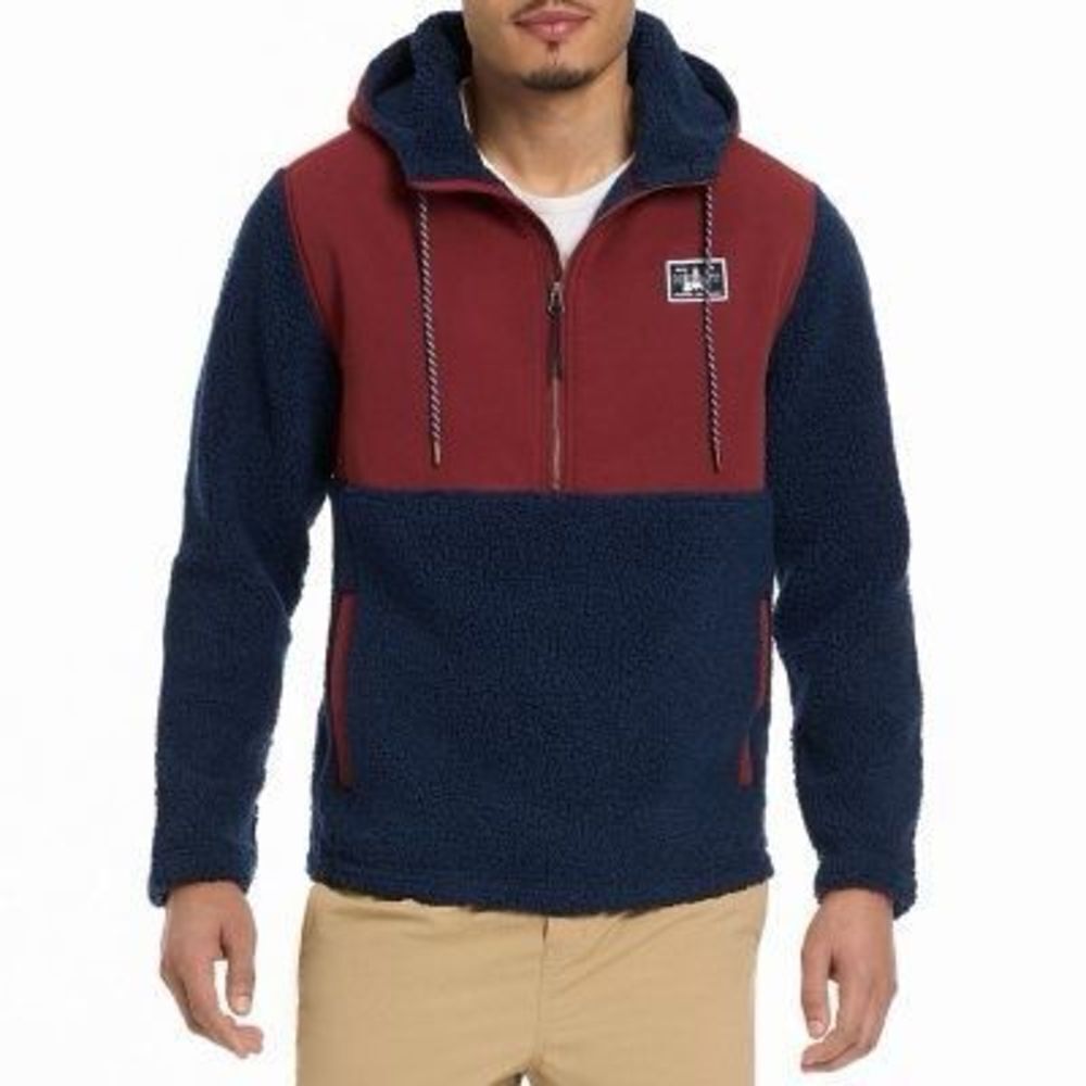 Hurley Half Zip Sherpa Anorak Hoodie size L